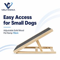 Rampe pour animaux de compagnie en bois réglable avec surface antidérapante, marches pliables pour chien et chat pour lit, canapé et voiture