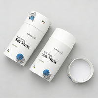 Boîte d'emballage cylindrique ronde personnalisée avec logo imprimé, emballage en carton pour poudre de protéines, café, thé, tube en papier de qualité alimentaire