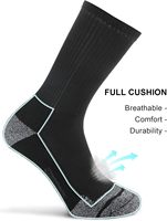Lot de 6 paires de chaussettes de sport pour hommes, en tricot athlétique, respirantes, avec coussinets, pour la course à pied, le travail, ODM, taille 9-12/12-15, logo personnalisé