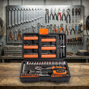 117Pcs Multi-Bit <b>Screwdriver</b> Tool Set With Interchangeable Bits Chrome Finish Anti-Slip Handle Plastic Handle Factory Wholesale - Product Image 2