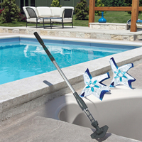 Aspirateur de piscine électrique Rechargeable, tête triangulaire, pour SPA et petit mur mou, de piscine au-dessus du sol,