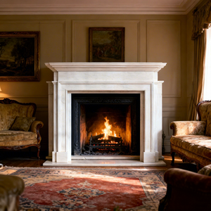 चार सीज़न की आकृति लक्जरी कस्टम आउटडोर सजावट शास्त्रीय यूरोपीय बड़े फायरप्लेस पत्थर मूर्तिकला उद्यान - Product Image 3