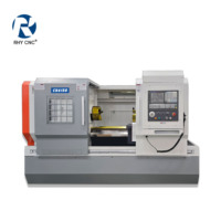 Tour CNC horizontal automatique CK6150 avec système GSK25i/808D/FANUC 0i-TF, lit plat, pour tournage de métaux