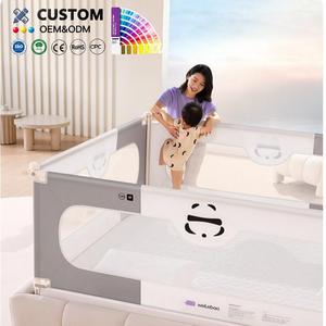 OEM ODM Baby Crib Guardrail Double Lock System Easy-to-Install Adjustable <strong>Bed</strong> Rail <strong>Guards</strong> Folding <strong>for</strong> Kids CE Certification - Product Image 1