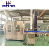 Machine de remplissage automatique de verres à boissons avec ligne de production de bouchage en acier inoxydable haute précision