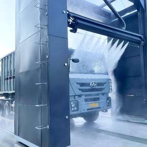 전기 트럭 자동 세차 시스템 터치리스 6 가지 기능 소독 기능 60kW 100bar 핫딥 아연 도금 스틸 - Product Image 1