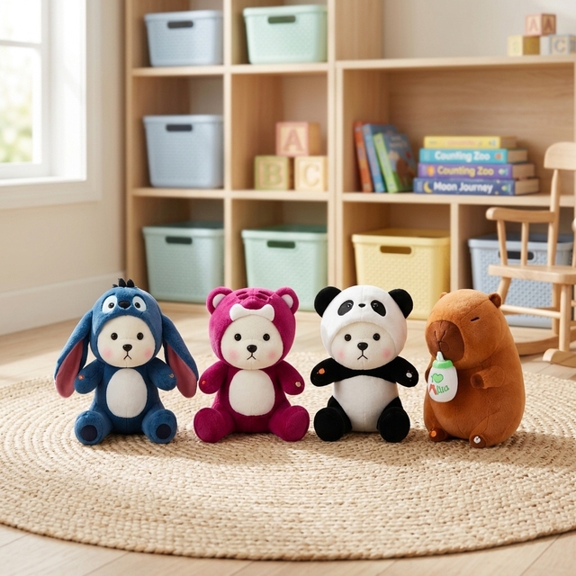 AI Smart Teddy Bear Panda Plush Toy Educational Talking Interactive