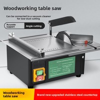 Scie à table compacte multifonctionnelle haute puissance pour le travail du bois, mini-tronçonneuse électrique domestique, machine de découpe 220V