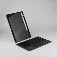 Casing Keyboard Magnetik Laudtec TPU+ABS+PU untuk Samsung Tab S7FE/A9+/S8plus 12.4 inci ODM OEM/Private Label