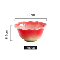 Ensemble tasse à café et soucoupe en céramique de luxe européen fleur thé de l'après-midi tasse à thé noire élégante soucoupe à dessert cuillère à café