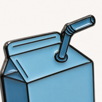 Pin's de revers en émail souple, motif canard bleu mignon, avec logo de marque personnalisé, pour promotion d'entreprise, vente en gros fabricant