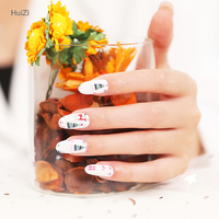Huizi Wholesale Nouveaux Autocollants pour Ongles de Noël, Stickers d'Art Ongulaire en Gel