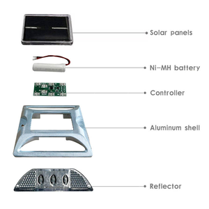 Chất lượng cao LED năng lượng mặt trời Mèo Mắt đường Stud mới đến giao thông cảnh báo sản phẩm từ nhà cung cấp - Product Image 3