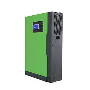 Inverter tenaga surya hibrida 10KW, Inverter baterai 5,5kw 3,5kva 48V 230VAC Output ganda On Off Grid 100A MPPT