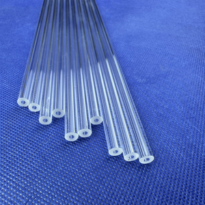 Tùy Chỉnh Rõ Ràng Thủy Tinh Thạch Anh Mao Mạch Ống Đường Kính Nhỏ Hợp Nhất Thạch Anh Cong Cắt Để Kích Thước Bao Gồm Hàn Dịch Vụ Chế Biến - Product Image 2