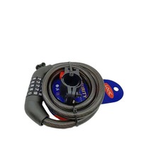 Antivol Vélo de Montagne 5 Combinaisons Cadenas à Code Numérique Câble en Acier pour VTT et Vélo de Route