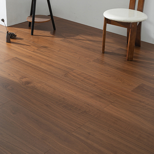 Suelo de Madera Dura de Nogal Negro Multicapa RoHS, Grado AB, Cómodo, Sistema Click, Tablas de 15 mm de Ancho, para Proyectos de Diseño de Interiores - Product Image 2