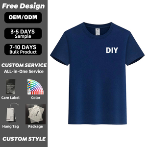 T-shirts pour hommes en coton 100% de haute qualité, confortables, 170 g/m², vente en gros, t-shirts vierges en vrac - Product Image 1