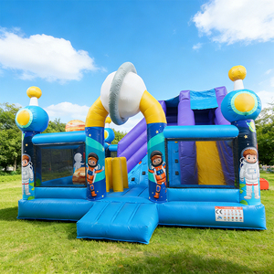 Lilytoys Nouveauté Château Gonflable Planète Spatiale, Aire de Jeu Gonflable Amusante, Château de Saut Extérieur <span class=keywords><strong>pour</strong></span> Enfants - Product Image 1