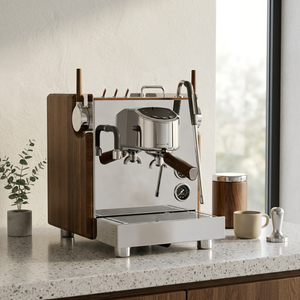 เครื่องชงกาแฟกึ่งอัตโนมัติ สเตนเลสสตีล รุ่น Professional 2850W ดีไซน์วอลนัท สำหรับเอสเพรสโซ/คาปูชิโน เหมาะสำหรับโรงแรม กำลังไฟ 2850W - Product Image 5
