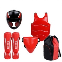 Équipement de protection complet Sanshou pour adultes et enfants, équipement d'entraînement au combat pour le sparring, la boxe, le Muay Thai, la remise en forme et le combat (PU)