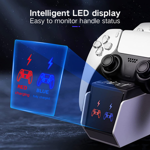 Factory <strong>Cheap</strong> Dual Fast Charging Dock Stand Led Indicators <strong>Controller</strong> Charger Station for <strong>Ps5</strong> - Product Image 3