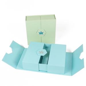 Custom logo Packaging Caja De Embalaje Eco Friendly Biodegradable Special Design <b>Magnetic</b> Double Open Cosmetic Perfume Paper Box - Product Image 2