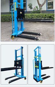 Electric Truck-mounted Forklift 1 Ton 1.6-1.3 m Electric Remote Control Fully Automatic Lifting <b>Handling</b> Stacker Forklift Truck - Product Image 6