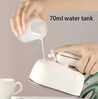 Fer à repasser vapeur portable, petit fer électrique à main avec semelles en aluminium, gadget pratique pour la maison et le dortoir