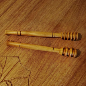 Handcrafted Wooden Honey Dipper with Long Handle Eco-Friendly Mirror Polish <b>Camping</b> Use Made in Uttar Pradesh - Product Image 1