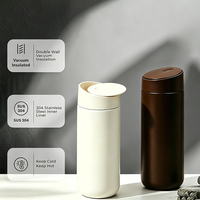 Système SIP 3-en-1, gobelet à café de 12 oz et 16 oz avec couvercle rabattable, double paroi isolée sous vide, tasse à café thermique, gobelet de voyage
