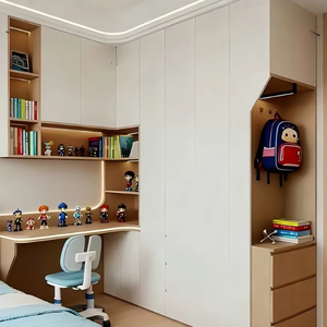 Armoire <span class=keywords><strong>de</strong></span> chambre enfant moderne et écologique avec coin <span class=keywords><strong>de</strong></span> jeu intégré et <span class=keywords><strong>rangement</strong></span> <span class=keywords><strong>pour</strong></span> hôtels, villas et crèches – Mobilier <span class=keywords><strong>de</strong></span> chambre d'enfant - Product Image 1