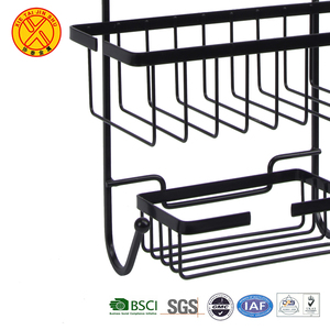Folding Iron <strong>Hanging</strong> Bathroom <strong>Shower</strong> <strong>Caddy</strong> with Storage Holder - Product Image 5