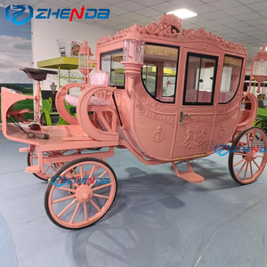 Carruaje de caballos de princesa Nuevo diseño Carruaje de caballos de <span class=keywords><strong>Cenicienta</strong></span> a la venta Fabricante chino Carruaje real Transporte especial - Product Image 2