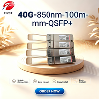 Module optique 40G QSFP+ SR4 850nm 100m OM3 MMF MPO FTL410QE2C-HW 34060662 pour liaison fibre optique de centre de données