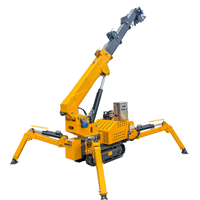 Mini-grue araignée télécommandée 10T 12T 18T 25M avec nivellement automatique sur chenilles à vendre