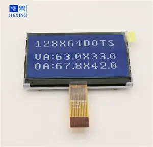 Fpc modul 2.4 zoll 12864 cog lcd display fpc STN Blue 10 Pin ST7921 LCD Module 12864 cog lcd display fpc