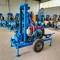 Machine de forage de puits d'eau portable autopropulsée, équipement mobile de forage pour l'alimentation en eau des villages ruraux