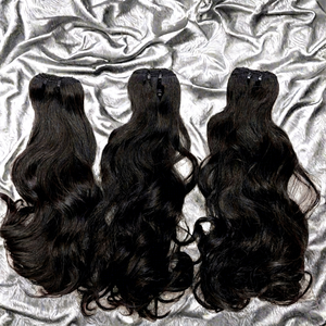 High Quality Indian Remy Body Wave & Kinky Straight 18 Inches Human <b>Hair</b> <b>for</b> Lace Single Weft Weaving Extensions - Product Image 1