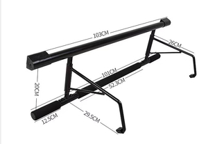 Barra per <span class=keywords><strong>trazioni</strong></span> da <span class=keywords><strong>porta</strong></span> in acciaio, portatile, pieghevole e regolabile, attrezzatura fitness per casa - Product Image 6