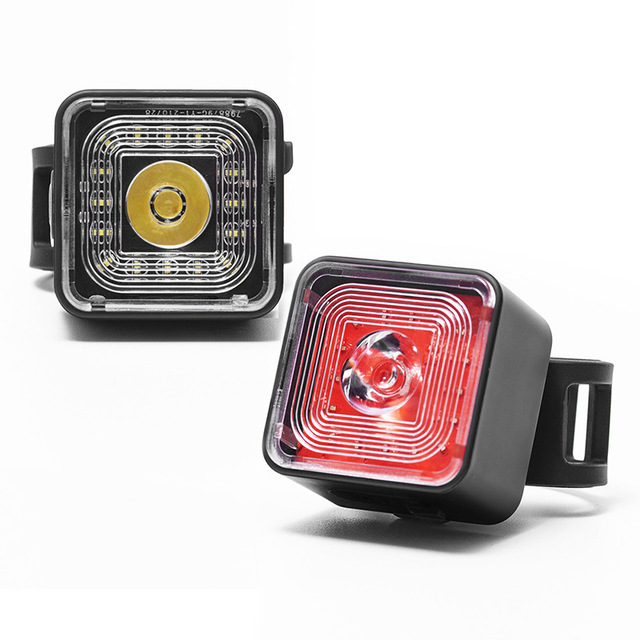 High Brightness USB Rechargeable Bicycle Front Rear Light Set LED Smart Brake Sensor Waterproof Night Riding Tail Light