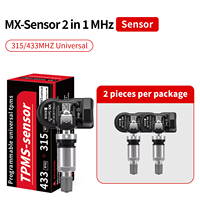 Capteur TPMS MX-Sensor en métal argenté, outils de réparation de pneus, moniteur programmable Maxi-TPMS Pad MX-Sensor