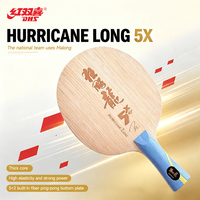 Raquette de tennis de table DHS HURRICANE LONG X5 en bois pur 7 couches + carbone, durable et écologique, avec caoutchouc à picots, vente en gros