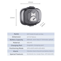 Traceur GPS pour animaux de compagnie G16, compact et étanche, plusieurs modes de suivi, longue durée de vie de la batterie, fonction de géolocalisation