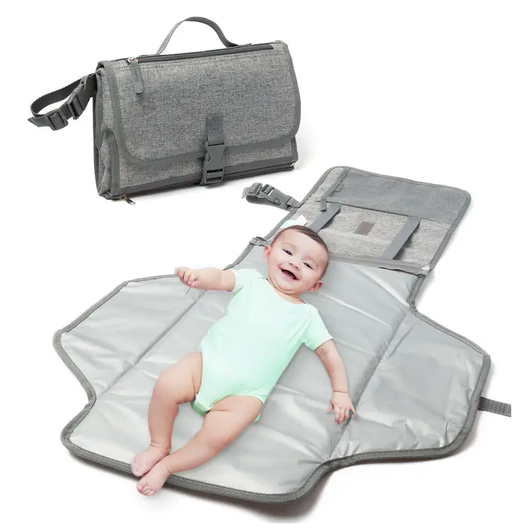 Travel home water resistant foldable baby diaper changing mat padded diaper changing pad portable