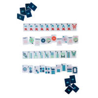 Mahjong américain BLEU & BLANC pour quatre joueurs