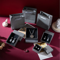 Boîte à bijoux personnalisée en or et argent, tiroir noir, pour boucles d'oreilles, bagues, colliers – Vente en gros directe fabricant, coffret cadeau Nouvel An