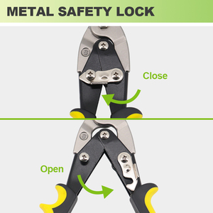 Ánh nắng mặt trời tin kim loại tấm cắt kéo PVC ống cắt sắt kéo chuyên nghiệp công nghiệp kéo đa mục đích 10''kéo - Product Image 3