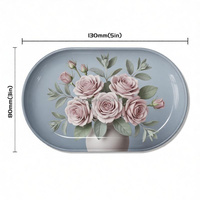 Plateau de Roulage Portable en Métal Personnalisé, Format Mini 5*3 Pouces (130x80mm), en Fer Blanc, pour Rangement de Papier à Rouler