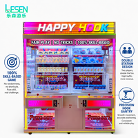 Machine à griffes Happy Hook à monnayeur, distributeur de cadeaux et de prix, jeu d'amusement porte-bonheur pour 2 joueurs